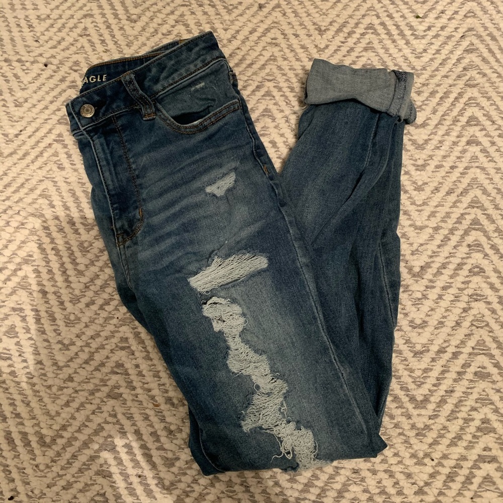 American eagle ripped jeans